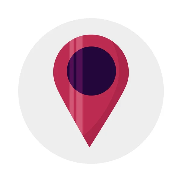 Diseño vectorial de marca de gps aislado — Vector de stock