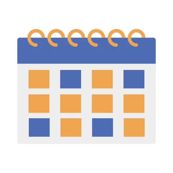 Icono de calendario aislado vector de diseño — Vector de stock