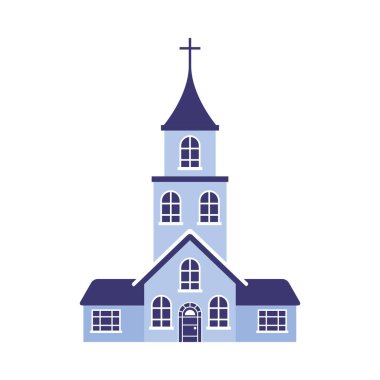 İzole din kilise vektör tasarımı