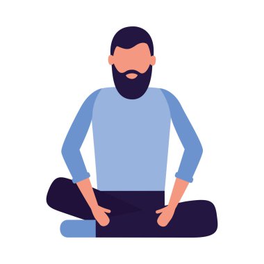 İzole edilmiş Avatar Adam vektör tasarımı