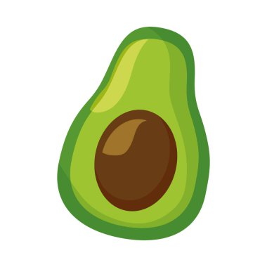 İzole edilmiş avokado sebze vektör tasarımı