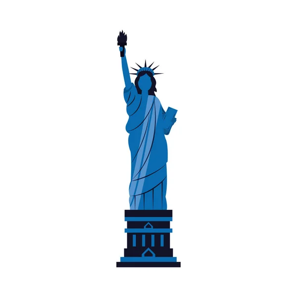 Μεμονωμένη ΗΠΑ ελευθερία άγαλμα διάνυσμα σχεδιασμό — Διανυσματικό Αρχείο