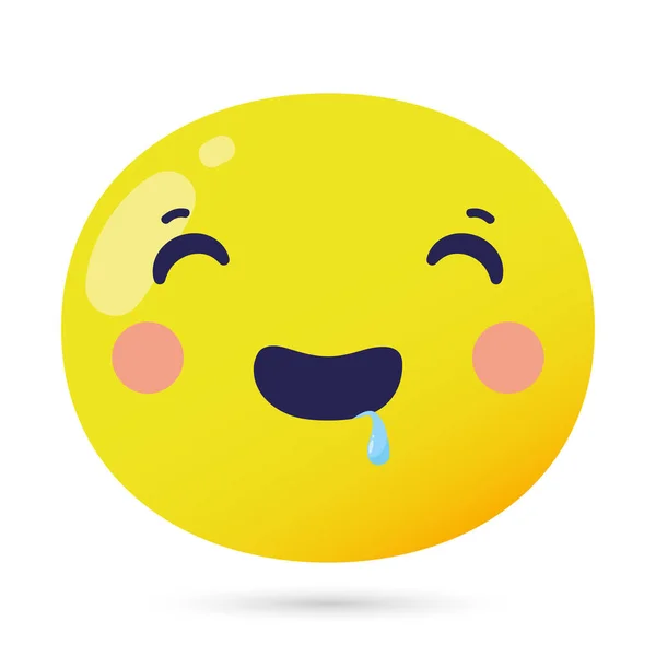Emoji πρόσωπο εικονική αστείο χαρακτήρα — Διανυσματικό Αρχείο