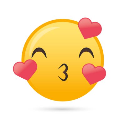 sevimli emoji yüzü komik karakter