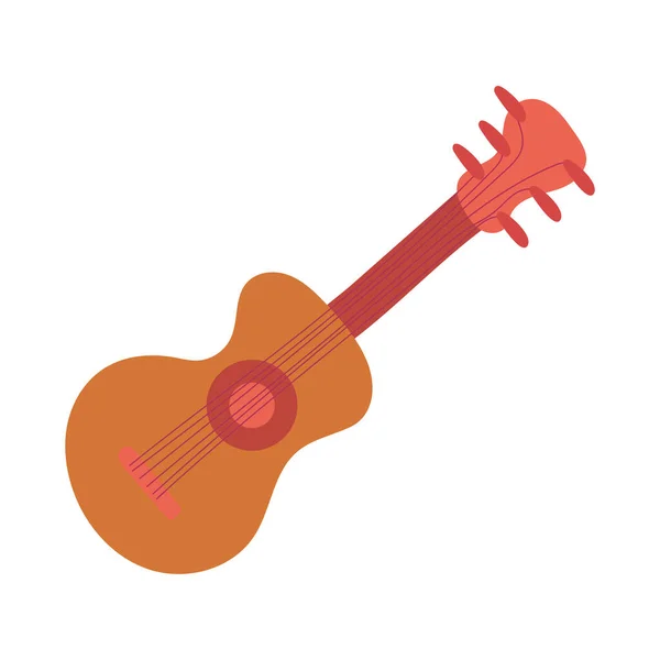 Conception vectorielle d'instrument de guitare isolé — Image vectorielle
