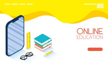 Akıllı telefonlu Education Online teknoloji