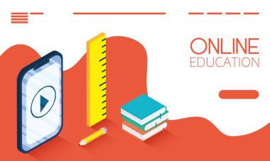 Akıllı telefonlu Education Online teknoloji