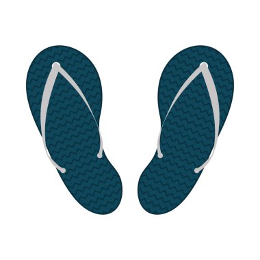 İzole edilmiş mavi sandalet vektör tasarımı