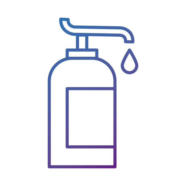 抗菌肥皂瓶子线图标 — 图库矢量图片