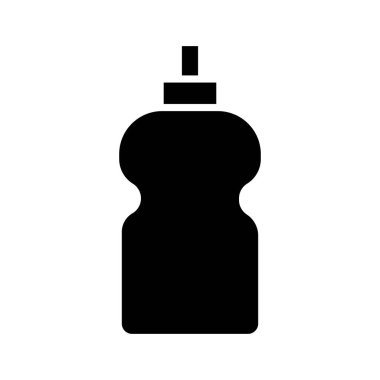 Antibakteriyel sabun şişesi siluet simgesi