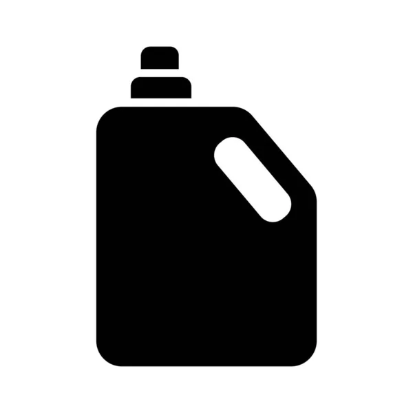 Икона в стиле силуэта бутылки галлона — стоковый вектор