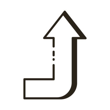 ok yukarı yönlü satır biçimi simgesi