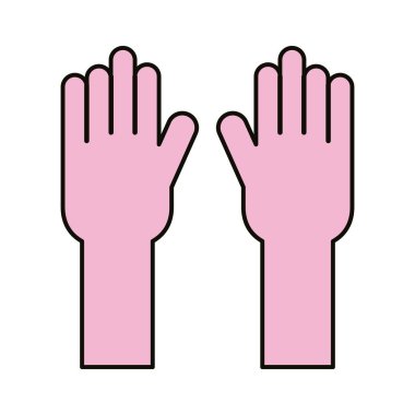 kauçuk eldiven hattı ve biçim simgesini doldur