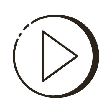 ok sağa doğru düğme biçimi simgesi