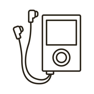 mp3 müzik çalar aygıt satırı biçimi simgesi