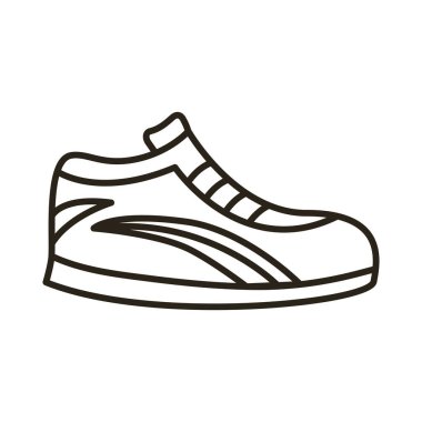 Tenis ayakkabısı spor çizgisi simgesi