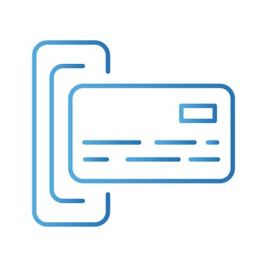 Kredi kartı ödeme çevrimiçi gradyan biçim simgesi