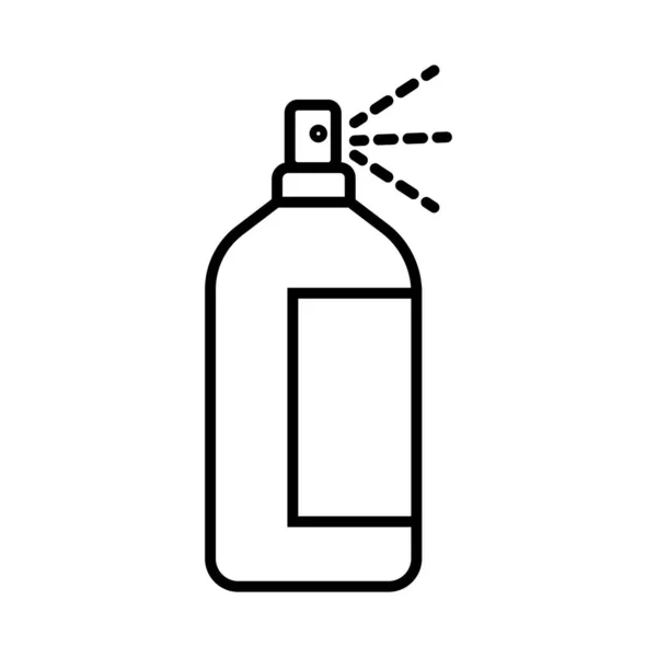飞溅瓶子线条风格图标 — 图库矢量图片