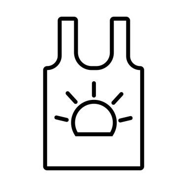 yazlık gömlek çizgisi tarzı simge