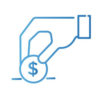 Online gradyan tarzı ile para dolar ödeme ile el