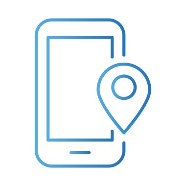 pin konumu ödemelerine sahip akıllı telefon çevrimiçi gradyan biçimi