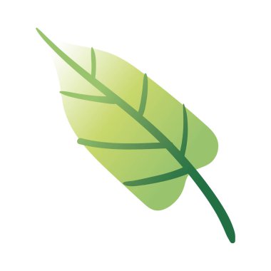 Yaprak bitkisi el çizim biçimi simgesi