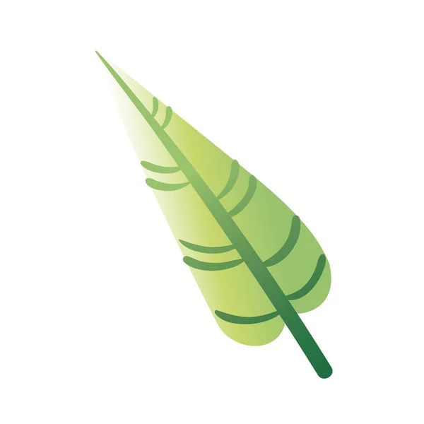 List rostlina ručně kreslit styl ikony — Stockový vektor