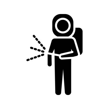 Biyo-sosyal kıyafet siluet tarzı ikona sahip bir adam