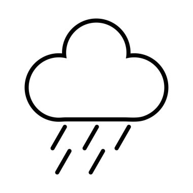 bulutlu yağmur çizgisi biçimi simgesi