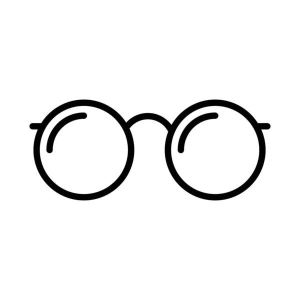 Gafas de ojo accesorio óptico estilo de línea — Vector de stock