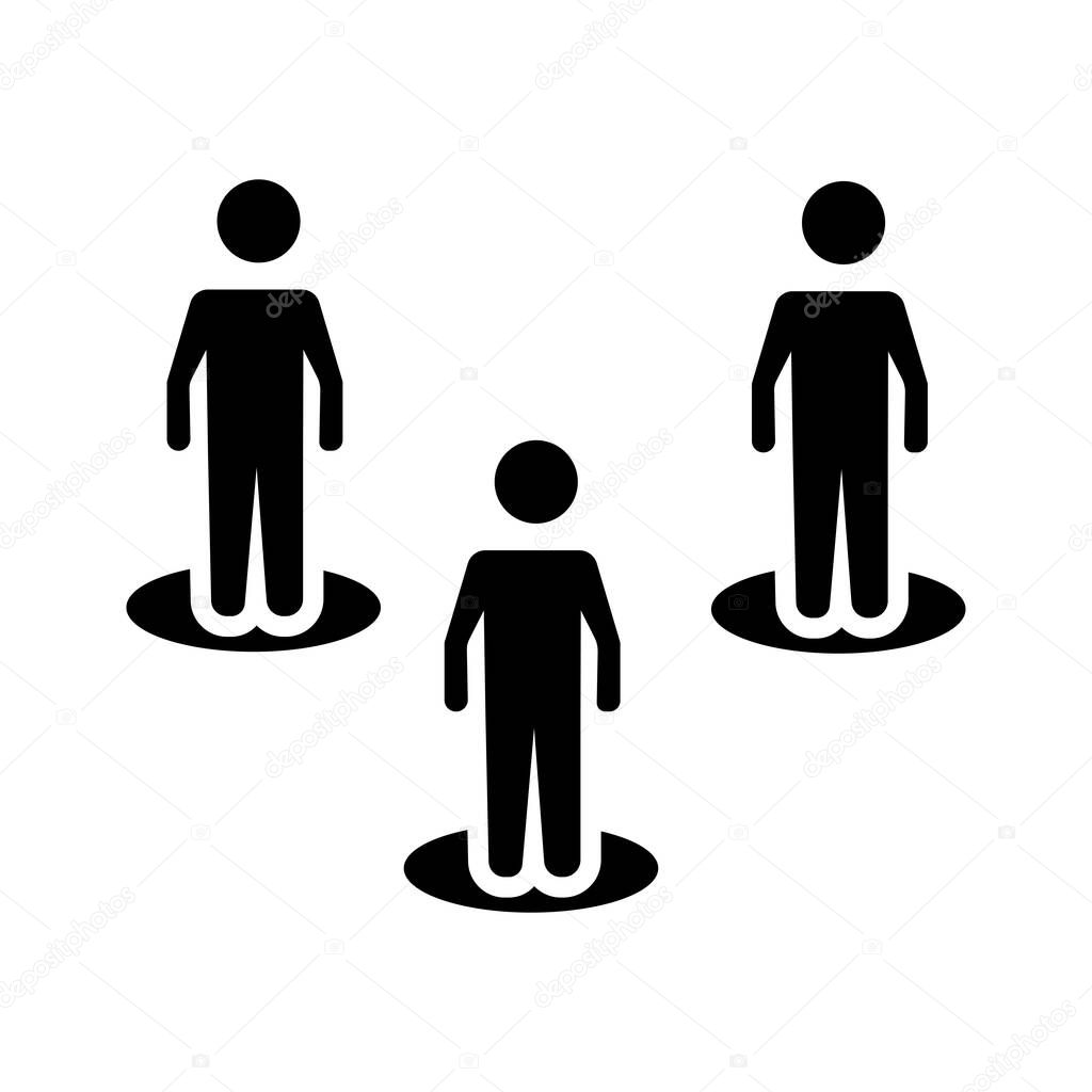 group humans avatars silhouette style icon