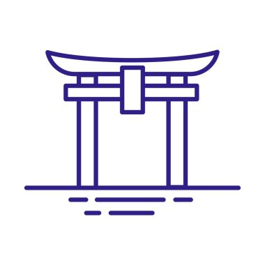 Çin kemer çizgisi tarzı simge