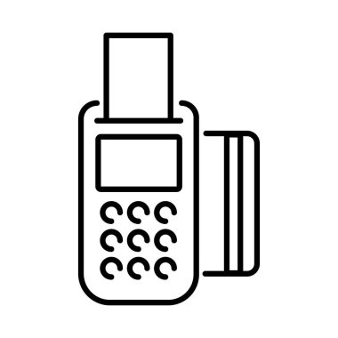 Fatura ödeme çevrimiçi satır simgesine sahip kredi kartı