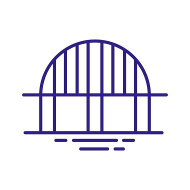 Köprü şehir çizgisi biçimi simgesi