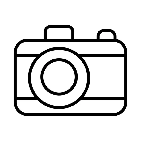 Photographic camera line style icon — Stock Vector