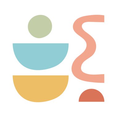 çağdaş sanat eseri el çizimi biçim simgesi