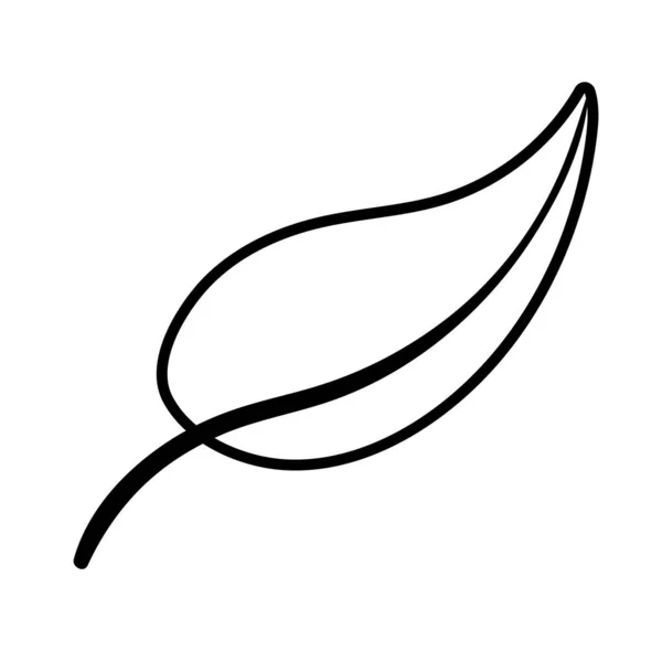 Иконка в стиле листовой линии — стоковый вектор