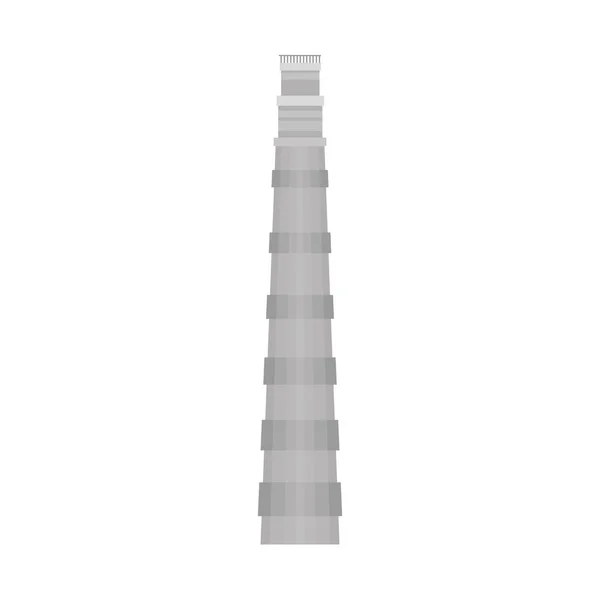 De qutub minar wijdvermaard monument van india — Stockvector