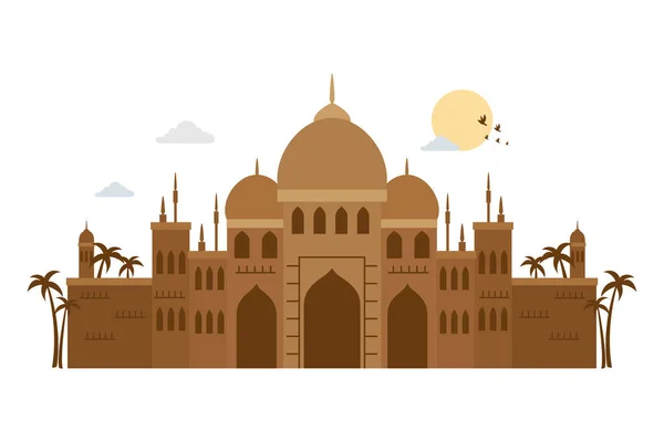 Taj mahal, berühmtes denkmal indiens — Stockvektor