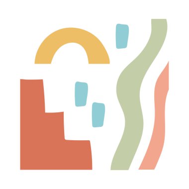 çağdaş sanat eseri el çizimi biçim simgesi