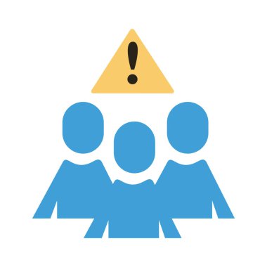 Uyarı mesafesi sosyal düz stili olan bir grup insan