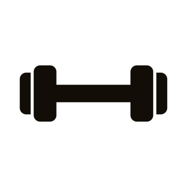 dambıl ağırlık kaldırma siluet biçimi simgesi