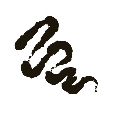 Fırça darbesi siluet tarzında yaratıcı tasarım