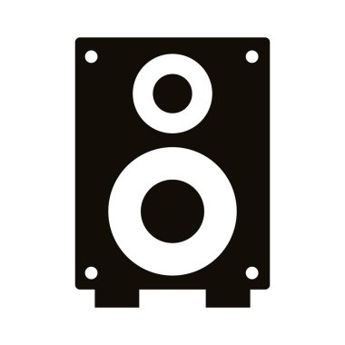 hoparlör sesi siluet biçimi simgesi