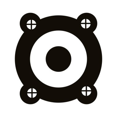 hoparlör sesi siluet biçimi simgesi