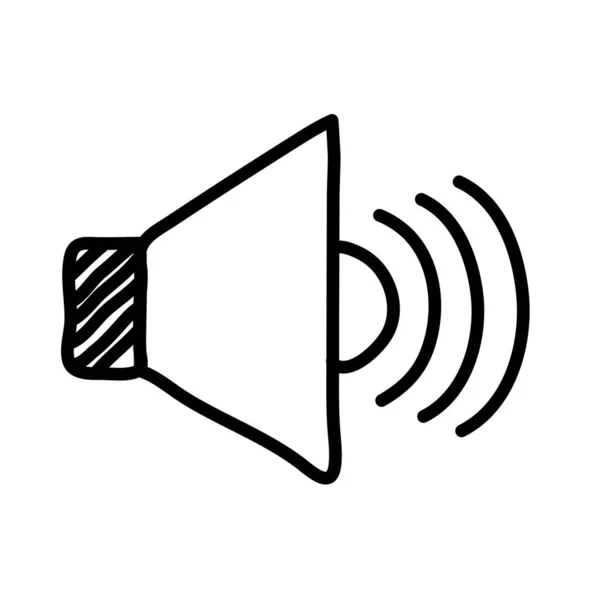 Lautsprecher Sound Audio Line Stilikone — Stockvektor