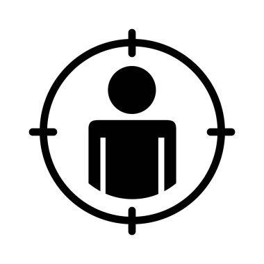 iş adamı figürü siluet biçimi simgesi