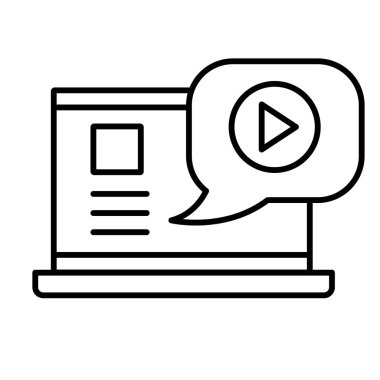 Konuşma balonu biçiminde ortam oynatıcı düğmesi olan dizüstü bilgisayar