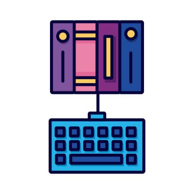 klavye eğitimi içeren elektronik kitaplar çevrimiçi satır ve biçim simgesini doldur