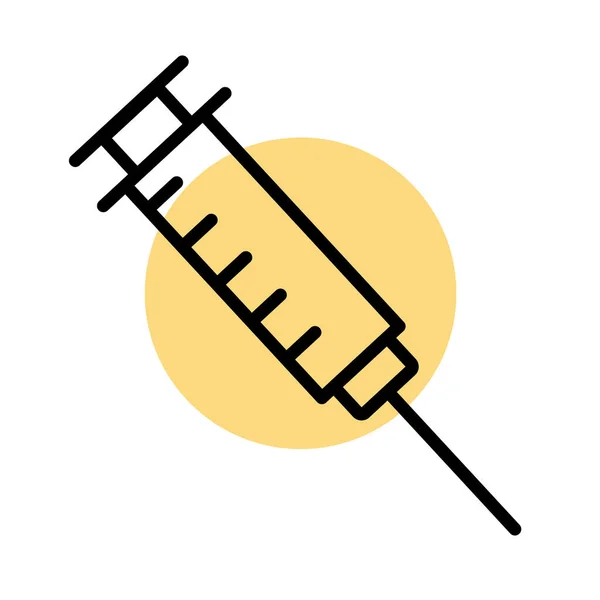 药物注射药物线样式图标 — 图库矢量图片